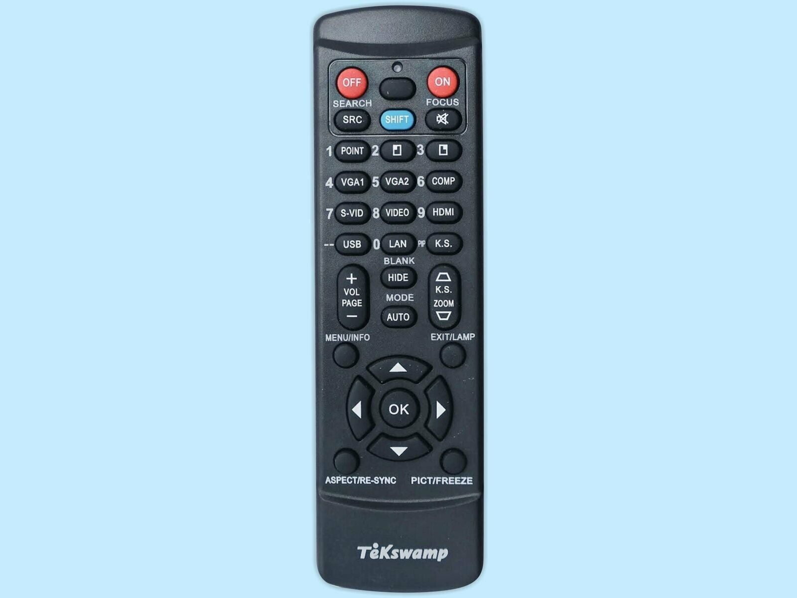 TeKswamp New Projector Remote Control for 3M SCP716W