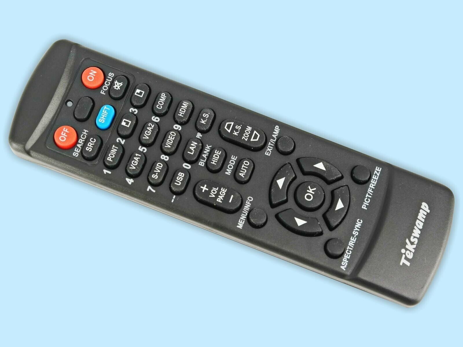 TeKswamp New Projector Remote Control for Panasonic PTL5 PTL592U PT