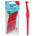 thumbnail image 1 of TePe Interdental Brush Angle, Angled Dental Brush for Teeth Cleaning, Pack of 6, 0.5 mm, Extra-Small/Small Gaps, Red, Size 2, 1 of 6