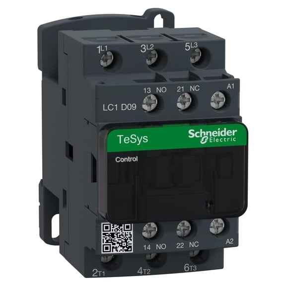 , TeSys D contactor - 3P(3 NO) - -3 - <= 440 V 9 A - 230 V coil, LC1D09P7