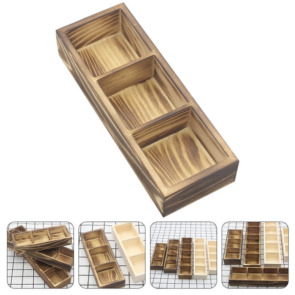 Tea Bag Holder Tea Bag Box 3 Compartments Tea Storage Chests for Kitchen Cabinets Countertops