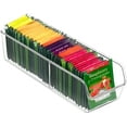 thumbnail image 1 of Tea Bag Organizer, Tea Bag Holder Box Storage Bin, Clear Tea Packet Plastic Drawer, Sugar Packet, Coffee, Condiment, Tea Spice Bag Holder for Kitchen Cabinet, Countertop, Fridge, 1 of 8