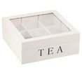 thumbnail image 1 of Tea Bag Organizer Wood Tea Bag Holder with Clear Lid 9 Compartments Tea Caddy Practical Tea Organizer Reusable Tea Bag Caddy Large Capacity Tea Bag Box for Home Office, 1 of 10