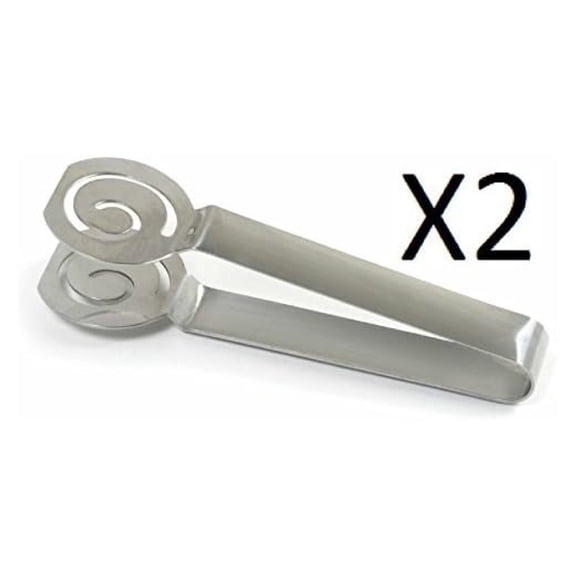 Tea Bag Squeezer 2 Pack - Stainless Steel Tea Infuser - Silver Tea Bag Press - 5.25 Inch - Kitchen Gadgets for Loose Leaf & Tea Bags - Tea Lovers Gifts