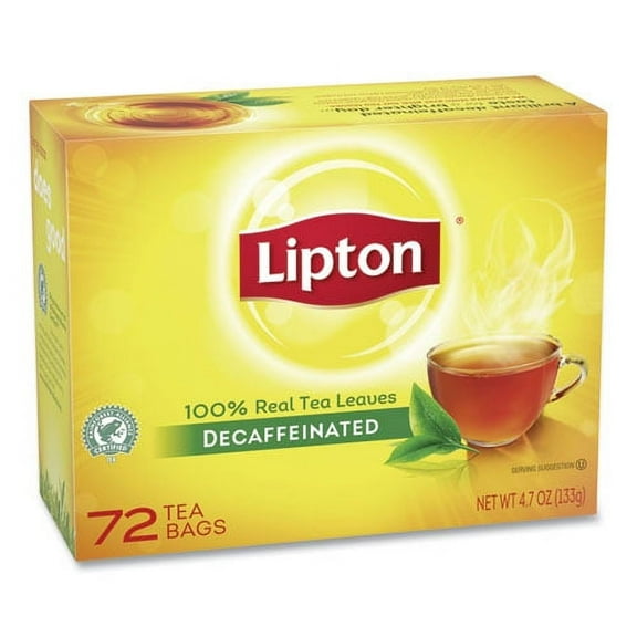 Tea Bags, Decaffeinated, 72/box | Bundle of 2 Boxes