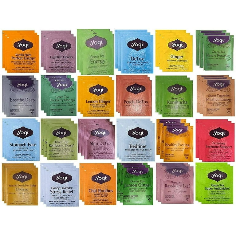 Yogi Tea, Morning Energy Variety Pack Sampler, 3 Pack, 48 Assorted Tea Bags