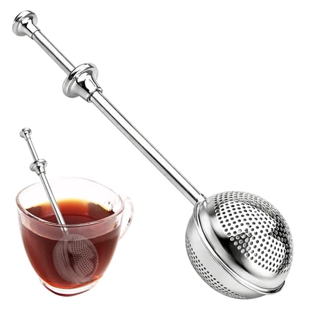 Tea Ball Tea Infuser for Loose Leaf Tea, Stainless Steel Tea Strainers Loose Leaf Tea Steeper with Retractable Long Handle, Fine Mesh Tea Diffusers Filters Reusable Tea Accessories for Tea Lovers
