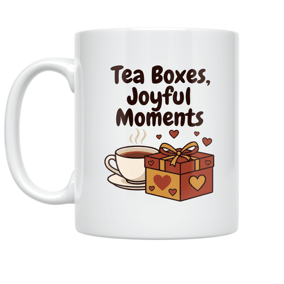 Tea Boxes Joyful Moments - Tea Subscription Lover - 11 oz Ceramic Coffee Mug