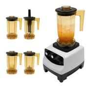 Tea Brewing Machine,Bubble Tea Machine 1200ml Multifuction Food Blender w/ 4Cups