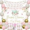 thumbnail image 1 of Tea Bridal Shower Decorations, Bridal Shower Tea Party Backdrop Banner Cake Topper Balloons for Tea Theme Wedding Party Supplies, 1 of 7
