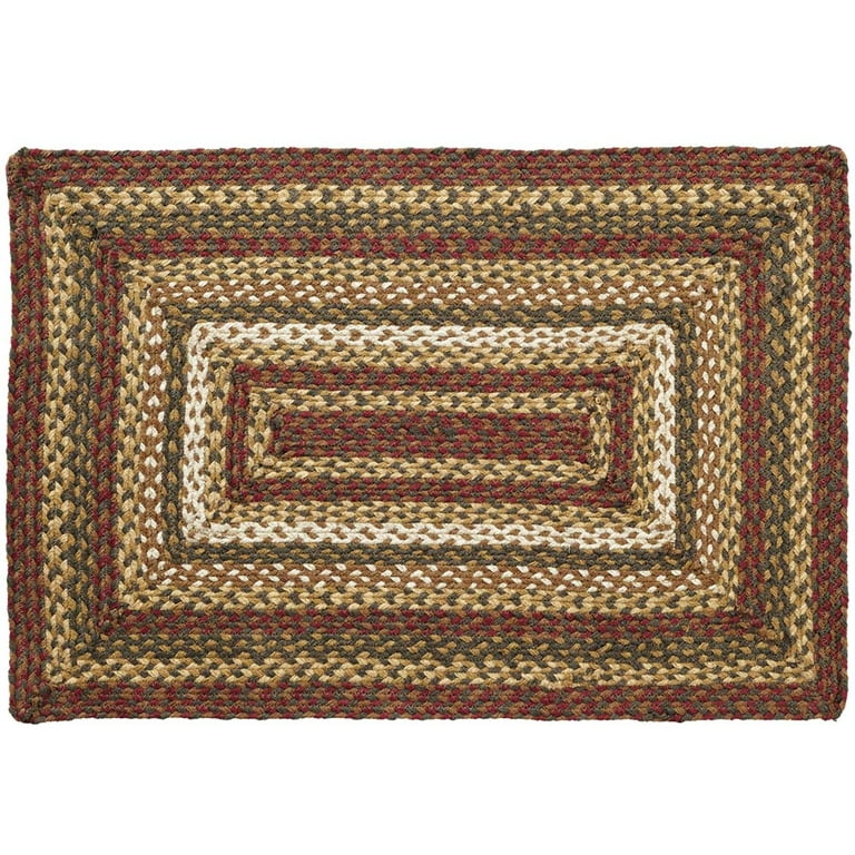 Tea Cabin Oval Braided Rug 27x48