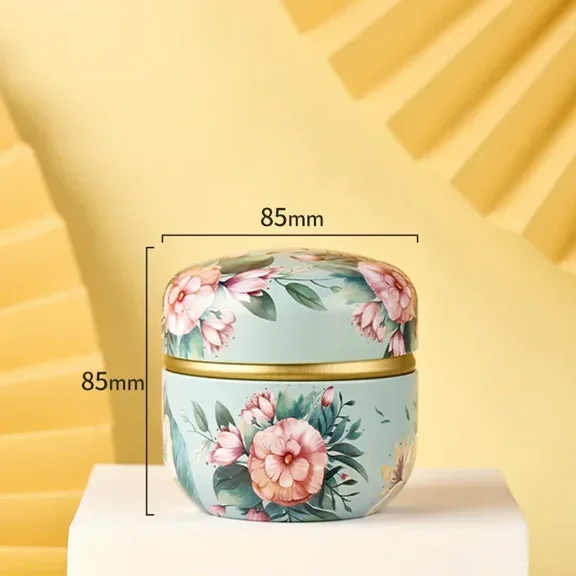 Tea Caddy Box Containers Candle Cans Coffee Candy Snacks Small Tin Mini Portable Storage Boxes Sealed Jars Packaging Teaware