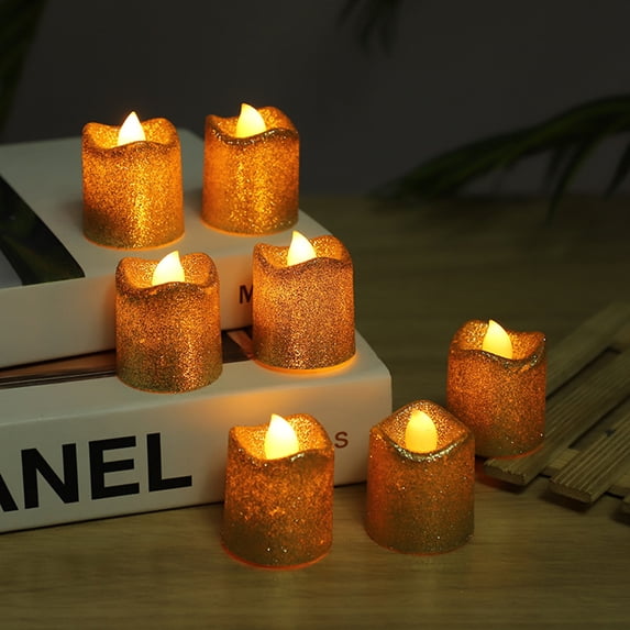Tea Candle Lights,Battery Powered LED Tea Lights,Candle Lights for Wedding Centerpieces,Tables,Anniversary,Outdoor, Christmas Decorations/12 PCS