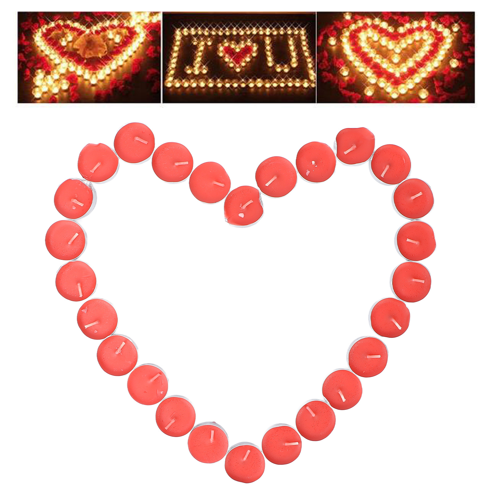 Tea Candles, No Black Smoke Tea Light Candles No Bubbles Crimping Edges