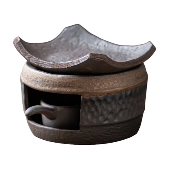 Tea Ceramic Warmer Natural Scent Diffuser with Tealight Holder for Calmness