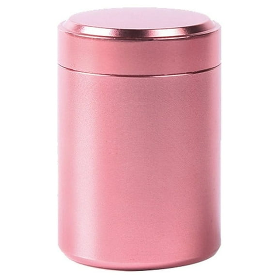 Tea Coffee Sugar Kitchen Storage Canisters Jars Pots Containers Tins - Portable Sealed Can (Pink,4.5x6.5 CM)