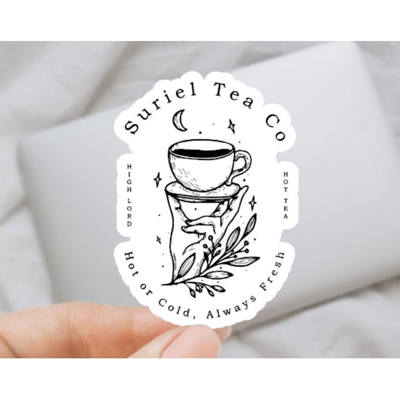 Tea Company Book Journaling Bookish Reading Sticker