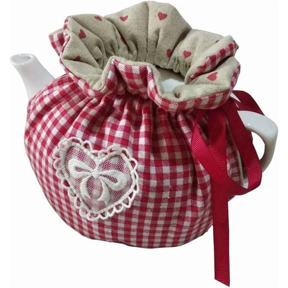 Tea Cosy - Cotton Printed Tea Cosy, Kitchen Tea Pot Dust Cover, Breakfast Warmer, Insulation and Keep Warm, Color#4