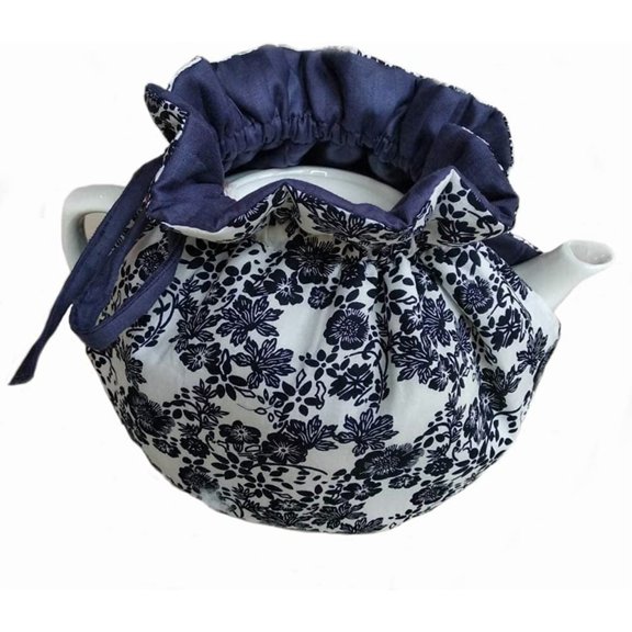 Tea Cosy - Pure Cotton Printed Tea Cosy, Kitchen Tea Pot Dust Cover, Breakfast Warmer, Insulation and Keep Warm, Color#6