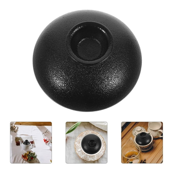 SEWCHICS Black Ceramic Teacup with Lid, Stylish and Elegant Design, Perfect for Home, Office, and Everyday Use
