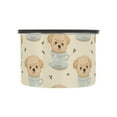 thumbnail image 1 of Tea Cup Dog Airtight Coffee Bean Canister 17oz Food Storage Containers with Lids For Gournd, Tea, Sugar, Flour, Rice, Cereal, Candy Cookie Jar, 1 of 8