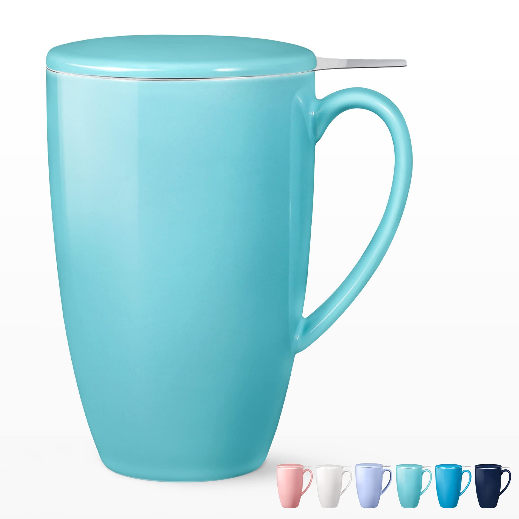 Hot Chocolate Mug Set for Kids Tea Mug With Filter And Lid With Tea Infuser  Tea Filter Dishwasher Coffee Travel Mug Tea Accessories With Cold Brew