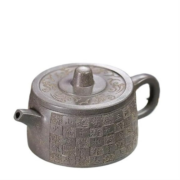 Tea Cup Set 250ml Yixing Tea Pot Home Gray Kung Fu Teaware Set Chinese Handmade Purple Clay Pot Teapots & Coffee Servers Travel Tea Set