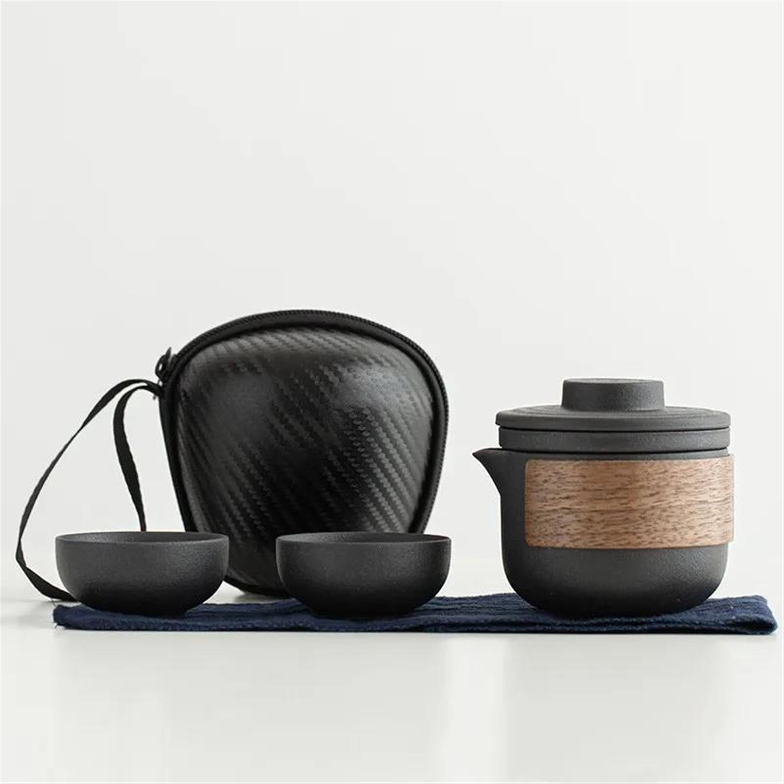 Tea Server Tea Cup Set Ceramic Kung Fu Tea Set With Travel Bag Teaware Porcelain ...