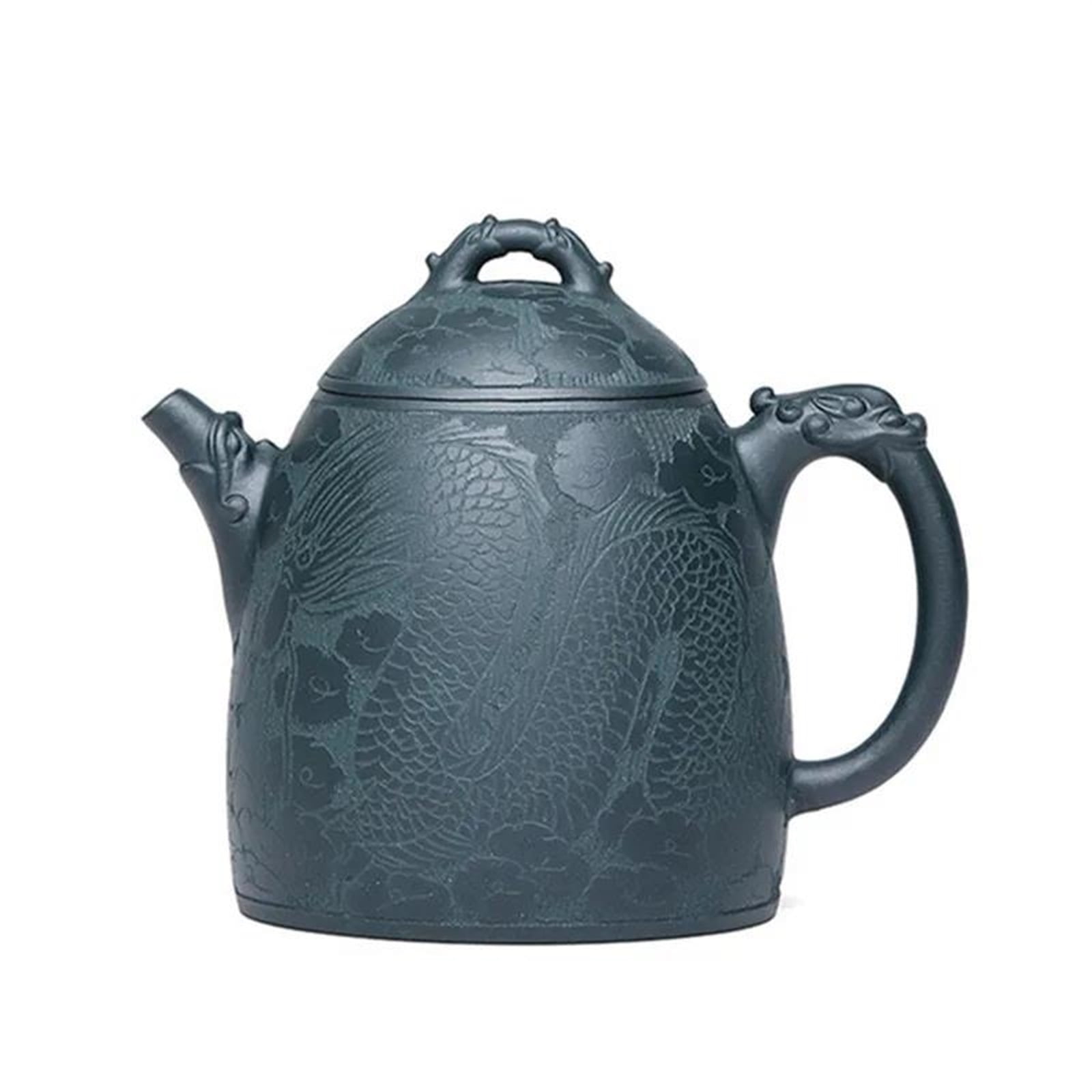 1 Tetera China Yixing Hecha A Mano Zisha Con Dragón Oculto