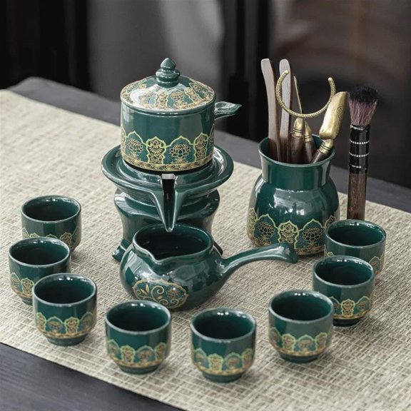 Tea Cup Set High-grade Automatic Tea Set Teaware Tea Strainer Chinese Kung Fu Travel Tea Set Bone China Teapot