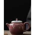 thumbnail image 1 of Tea Cup Set Household Anti Scalding Tea Making Kettle Teaware 150ml Creative Small Apple Pot Hand-painted Purple Butterfly Porcelain Teapot Teapots & Coffee Servers Travel Tea Set, 1 of 9