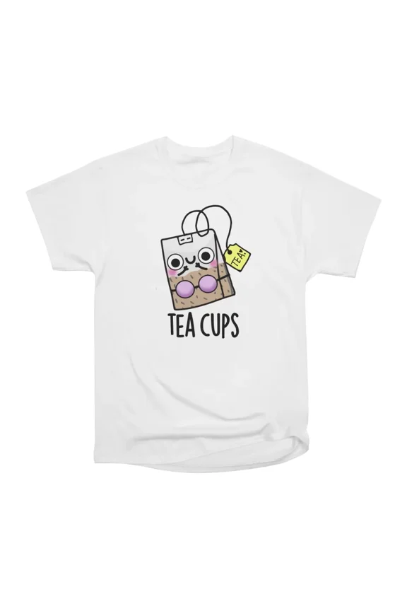 Tea Cups Funny Bra Puns T-Shirt Tee Gift For Him Merch For Her Apparel For Friend