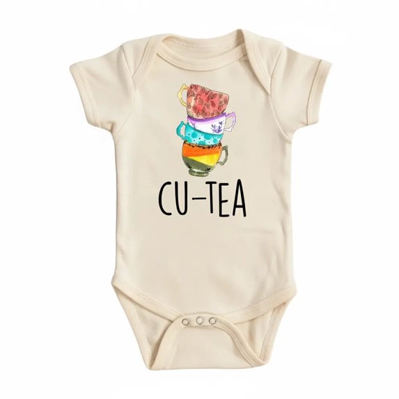 Tea Cutie Newborn Baby Bodysuit