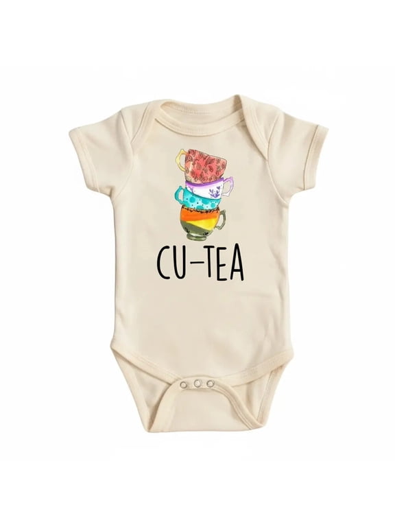 Tea Cutie Newborn Baby Bodysuit