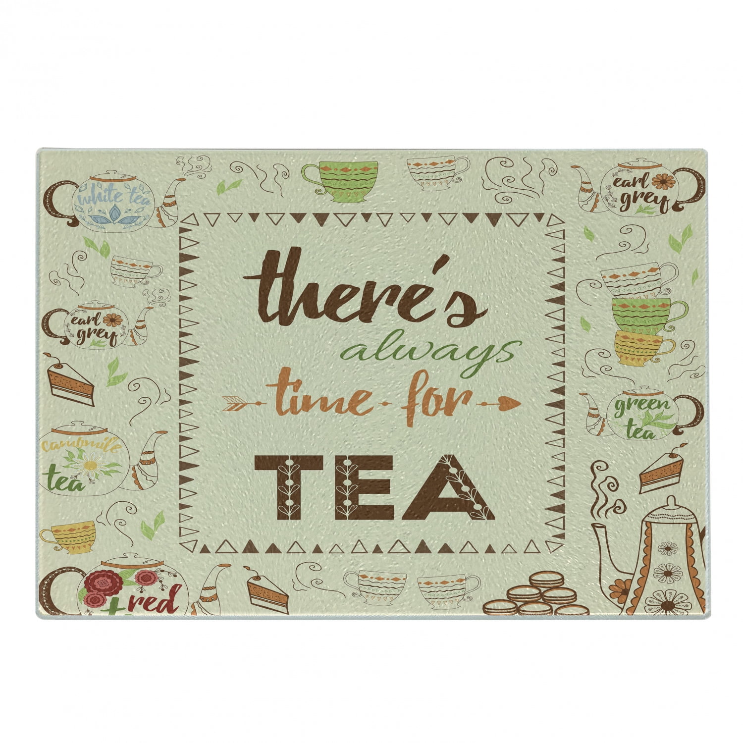 Tea Cutting Board, There is Always Time for Tea Inspirational Words ...