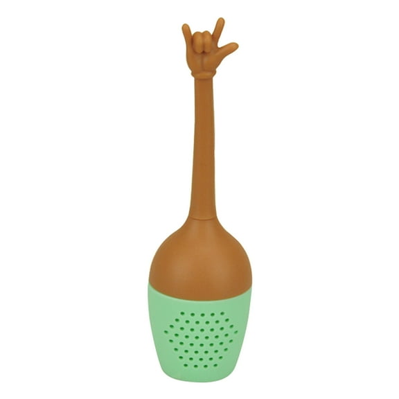 Tea Diffuser Heat Non Stick Easy To Use Silicone Funny Hand Gestures Tea Infuser For Home,Food Storage Containers