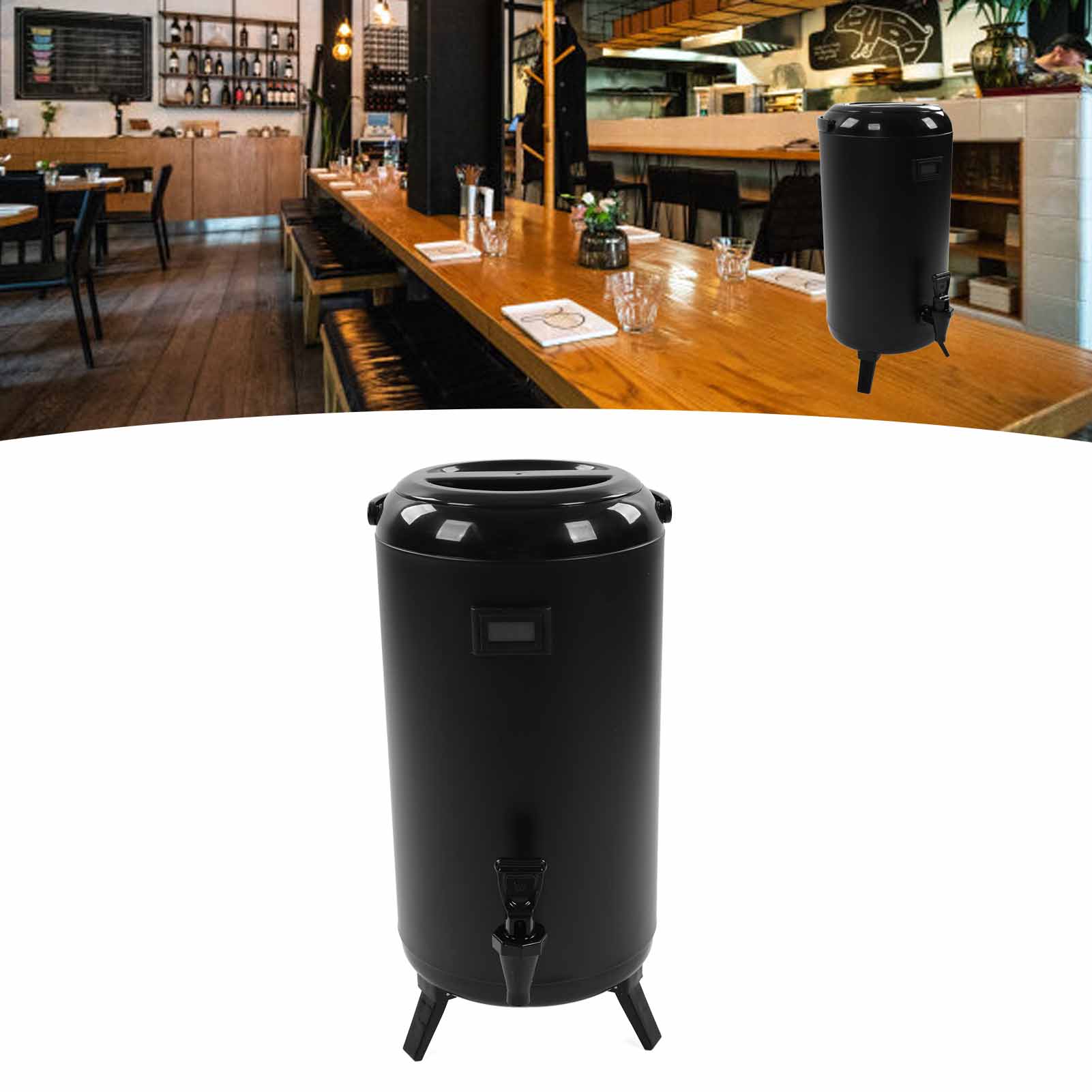 Tea Dispenser, Hot Drink Dispenser Spring Back Spigot For Camping