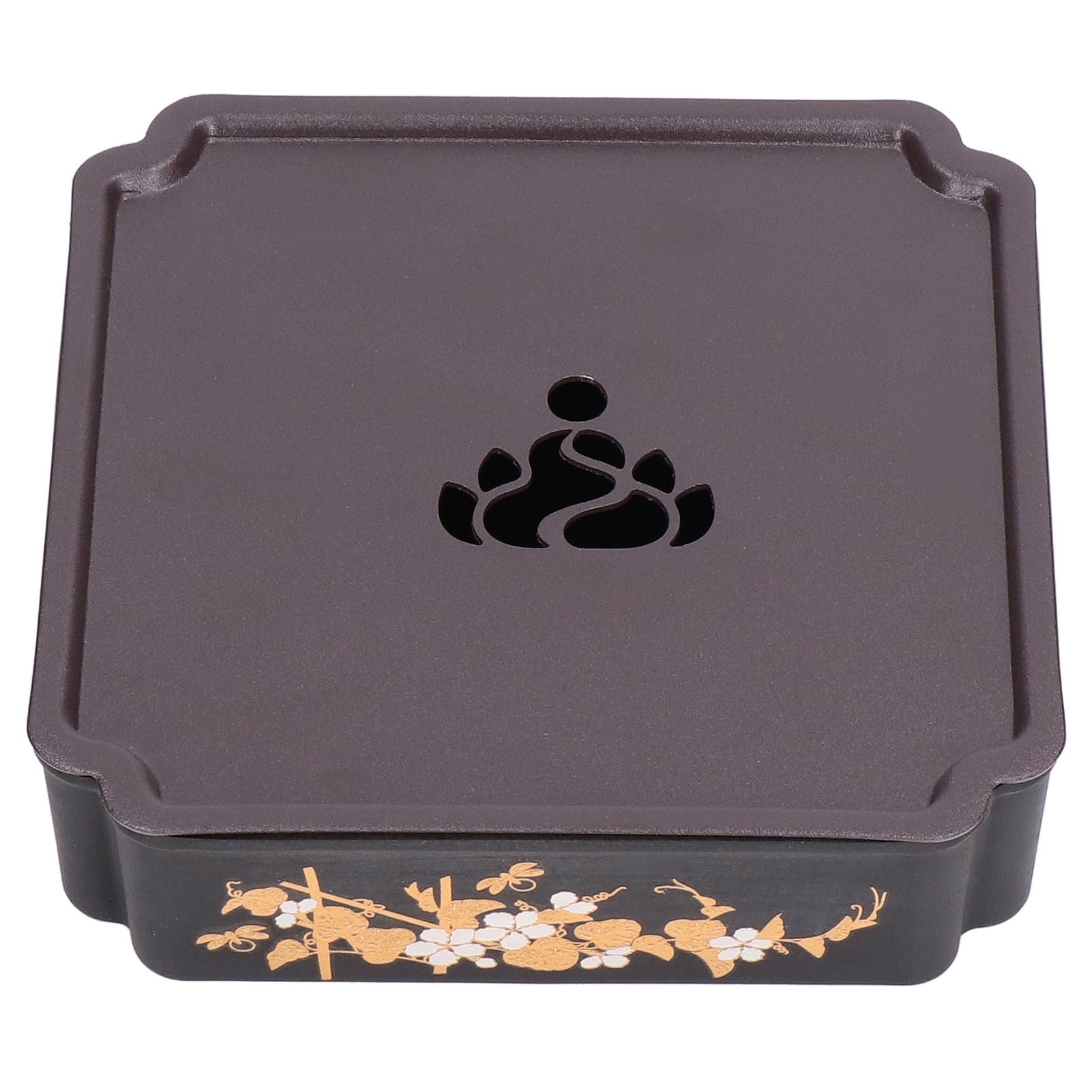 Tea Drainage Tray, Vintage Hygienic Elegant Small Hollow Drain Easy To Clean Tea Tray For Home