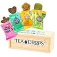Tea Drops Lightly Sweetened Loose Leaf Tea Gift Box , Bagless Caf/Decaf
