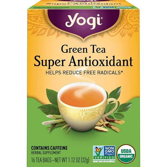 Tea - Green Tea Super Antioxidant (6 Pack) - Organic Green Tea Blend to Support Overall Health - 96 Tea Bags