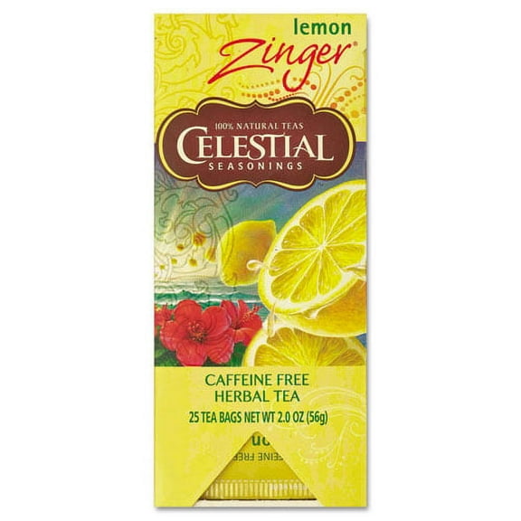 Tea, Herbal Lemon Zinger, 25/box | Bundle of 10 Boxes