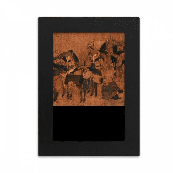 Tea Horse Road Chinese Painting Silk Road Desktop Photo Frame Picture Display Art Painting Exhibit