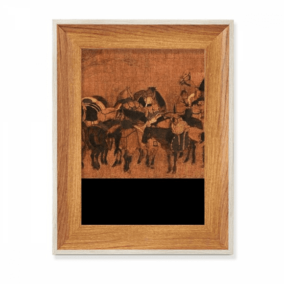 Tea Horse Road Chinese Painting Silk Road Desktop Wooden Photo Frame Display Picture Art Painting Multiple Sets