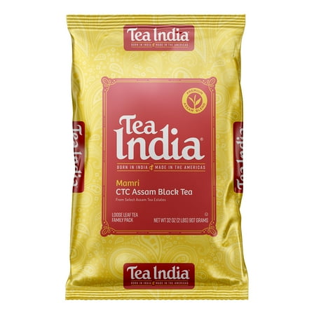 Tea India CTC Assam Loose Leaf Black Tea Made with Natural Ingredients Traditional Indian Caffeinated Tea 2LB