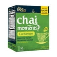 thumbnail image 1 of Tea India Chai Moments Cardamom Chai Tea Instant Latte Mix Flavorful Blend Of Premium Black Tea, Cardamom & Natural Ingredients Traditional Indian Caffeinated Tea Individually wrapped 10 Sachets, 1 of 9