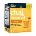 thumbnail image 1 of Tea India Chai Moments Ginger Chai Tea Instant Latte Mix Flavorful Blend Of Premium Black Tea, Ginger & Natural Ingredients Traditional Indian Caffeinated Tea Individually Wrapped 10 Sachets, 1 of 9