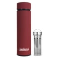 thumbnail image 1 of The London Sip Multi-Purpose Travel Mug and Tumbler Fruit Infused Flask Hot and Cold Double Wall Stainless Steel Thermos with Extra-Long Infuser, Sacred Red, 1 of 4