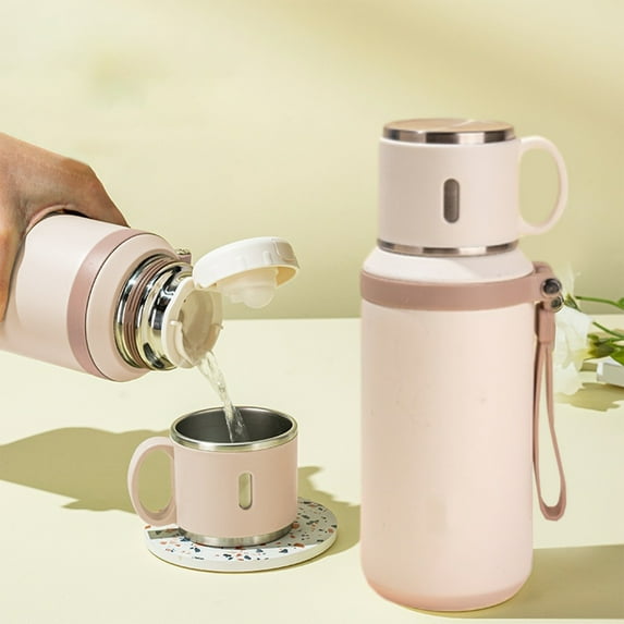 Tea Infuser Insulated Cup Under 5 ! Yannianjz Stainless Steel Travel Mug Large Capacity Tea Maker Coffee Tumbler for Hot Cold Drinks Leak Proof Portable Work Office Outdoor Activities