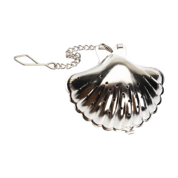 Tea Infuser Stainless Steel Shell Shaped, Single Pack for Filter Bags, Kitchen Brewing Accessory