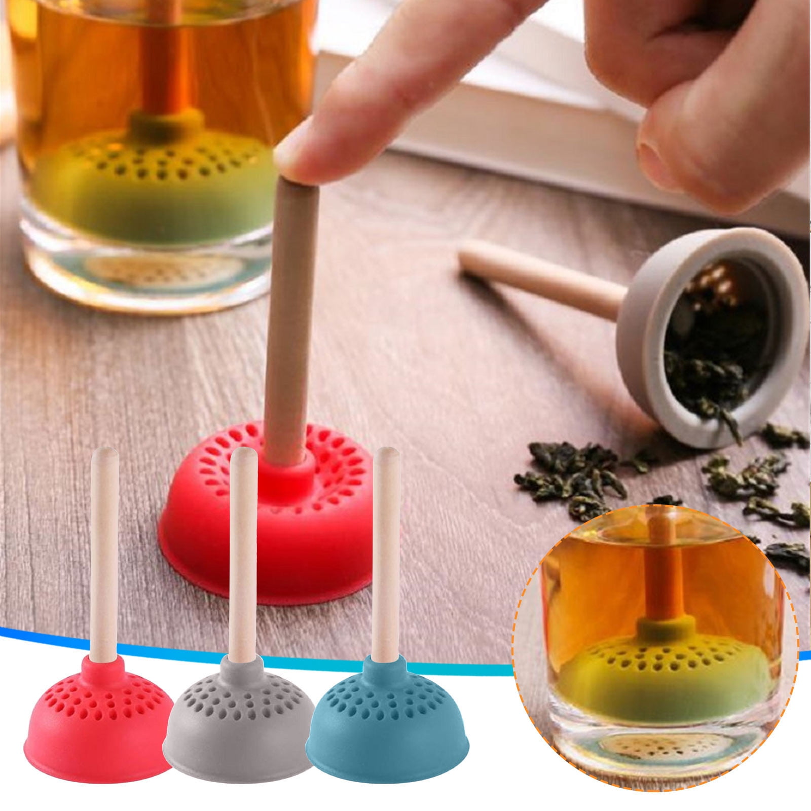 Tea Infusers for Loose Tea,Rubber Tea Strainer Tea Strainer Pines Cones ...